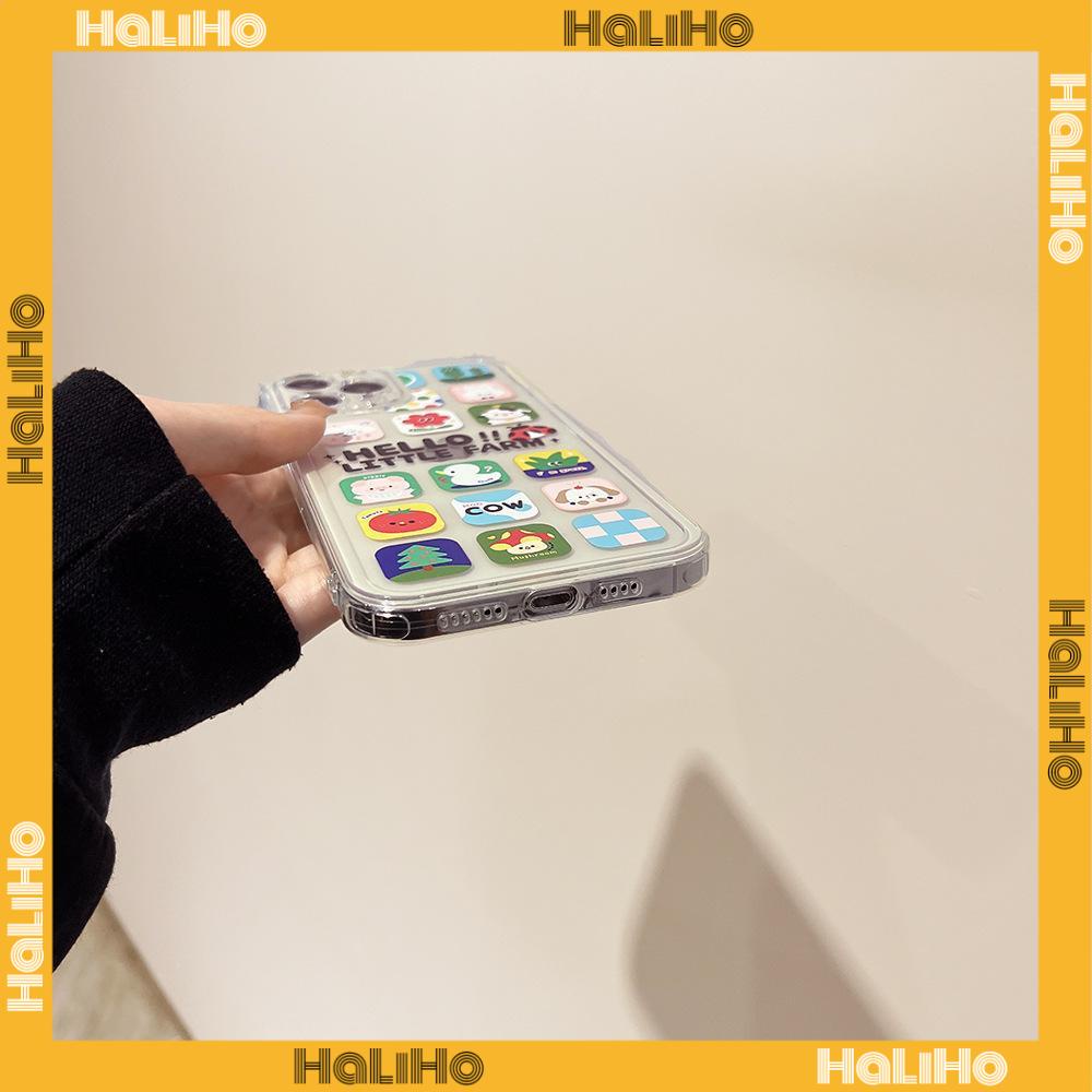 iPhone Case Silicone Soft Case TPU Clear Case Square Edge Camera Full Coverage Protection Shockproof Cartoon Cute For iPhone 13 Pro Max iPhone 12 Pro Max iPhone 11 iPhone 7 Plus