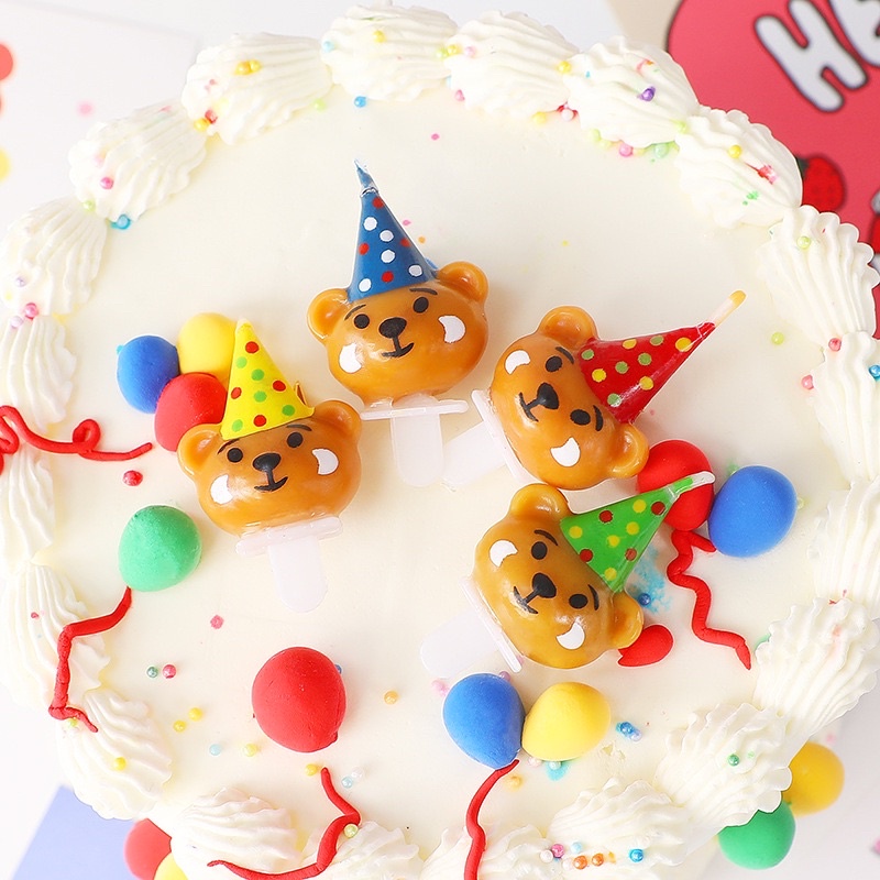 Nến Chú Hề Nến Mặt Cười Đội Mũ Trang Trí Bánh Kem Ngộ Nghĩnh - Yori Party