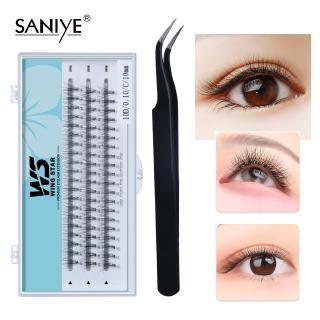 Bộ lông mi giả SANIYE Dụng cụ làm đẹp dày dài kèm nhíp miễn phí J1058 / 551