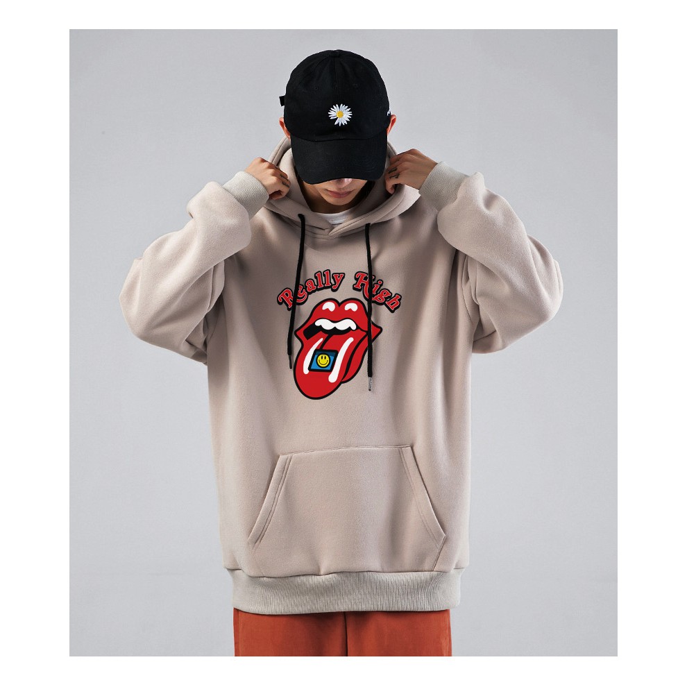 Áo hoodie goyangi Unisex Really high oversize phong cách hàn quốc