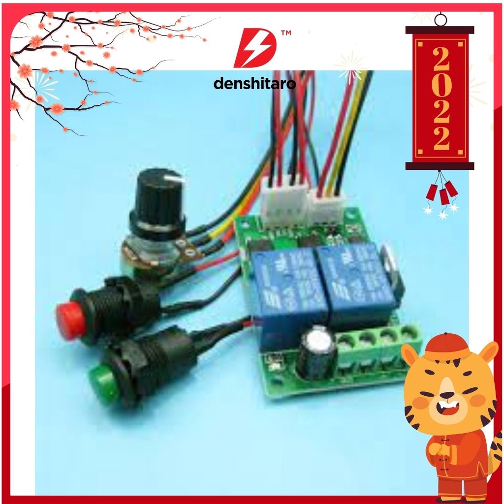 Denshitaro Mạch điều tốc động cơ DC PWM 6-24V 3A có đảo chiều D00-091