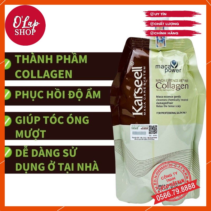 Kem hấp ủ colagen kaseel Phục hồi hư tổn chuyên sâu