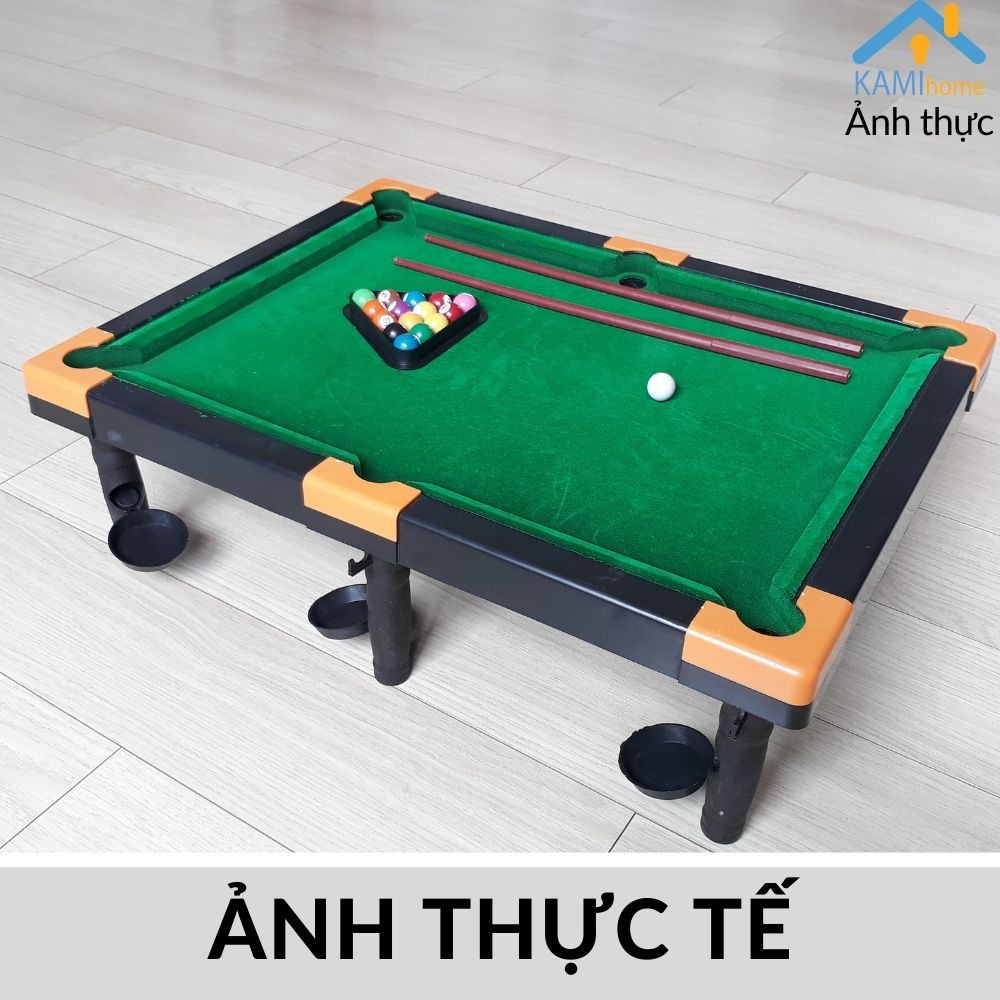 Bàn bi a mini cỡ 37x49cm hàng chuẩn mặt nhung Đồ chơi cho bé và cả gia đình