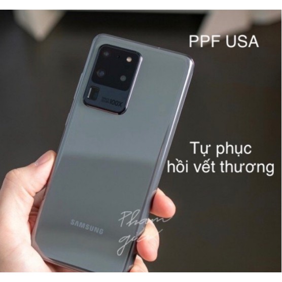 Miếng dán PPF 2 mặt Cho Galaxy S20,S20 Plus, S20 Ultra Full màn hình bảo vệ máy