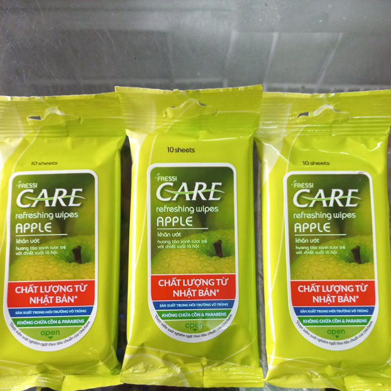 Khăn ướt fressi care 20 miếng hương táo