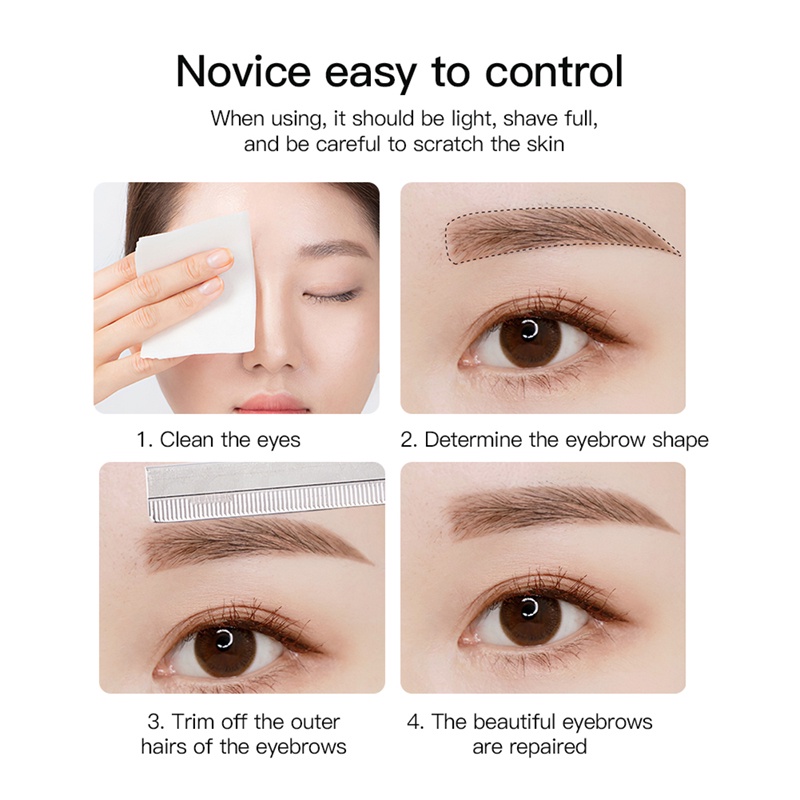 Hộp 10 Cọ Trang Điểm Lông Mày GECOMO