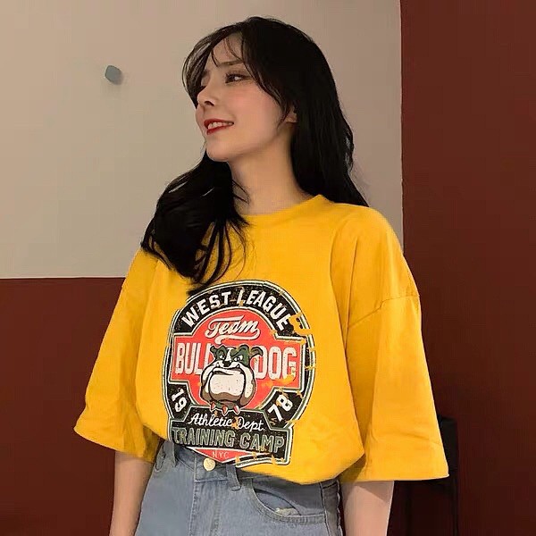 Áo Thun Tay Lỡ Unisex BULLDOG Form Rộng Ulzzang | BigBuy360 - bigbuy360.vn