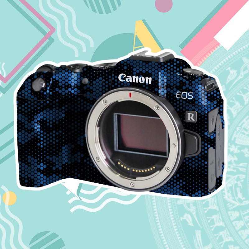 Miếng Dán Skin Máy Ảnh 3M - Mẫu Blue Mamba - Cho máy ảnh Canon Mirroless