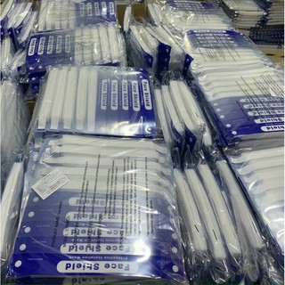 Tấm chắn chống giọt bắn Face Shield - kính chống giọt bắn trong suốt nhựa PVC người lớn, bé- tân bình