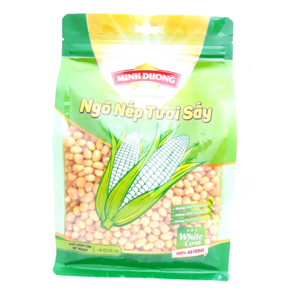 Combo 6 Gói x 450g Ngô Nếp Tươi Sấy Minh Dương