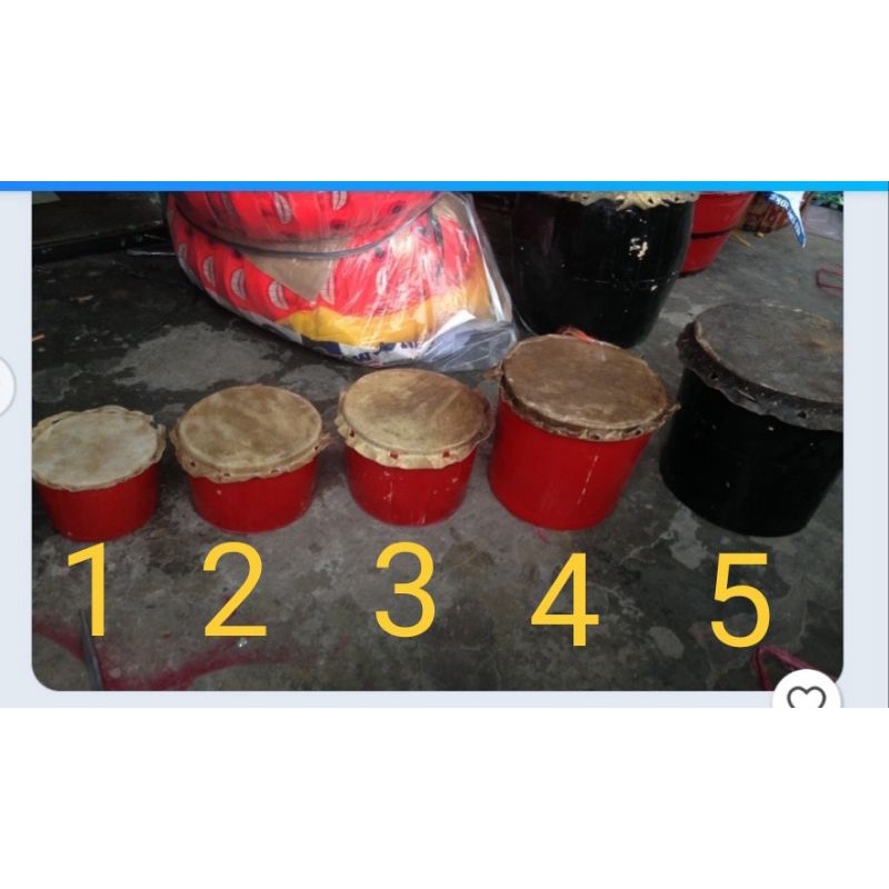 Trống gỗ truyền thống trẻ em + bộ gõ