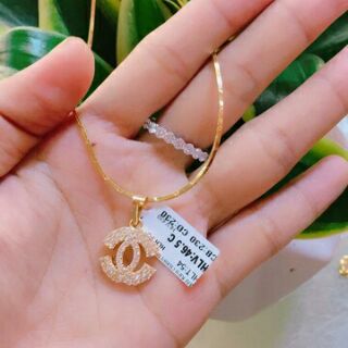 Dây chuyền mặt mạ vàng phay sáng