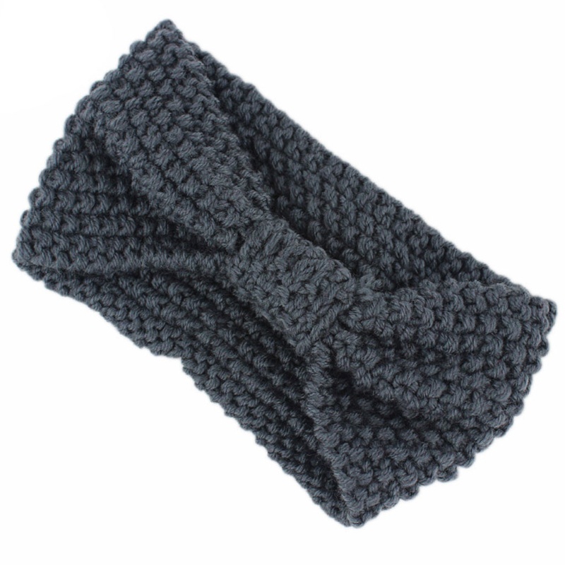 Băng Đô Dệt Kim Màu Trơn Giữ Ấm Tai Cho Nữ