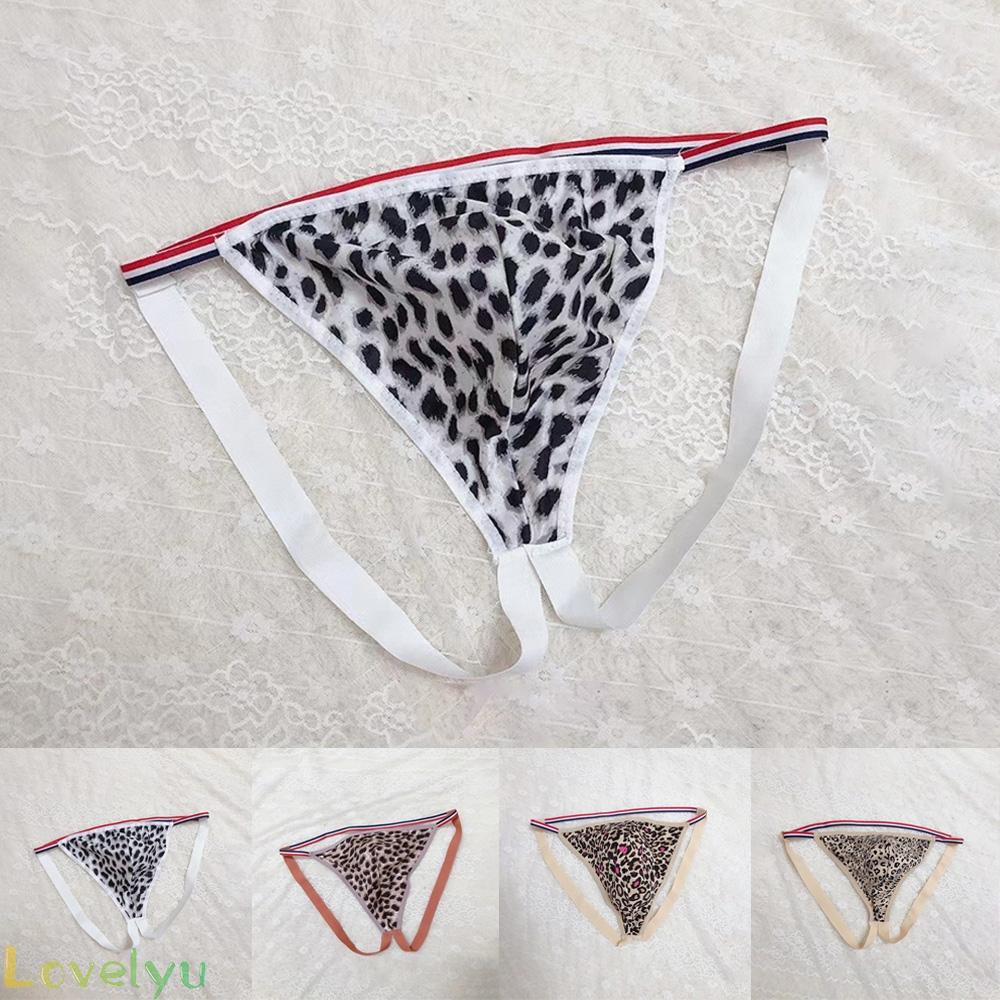 &lt;READY STOCK&gt;Men's Underwear Fashionable High Elasticity Leopard Print Low Waist Plus Size100% brand new！