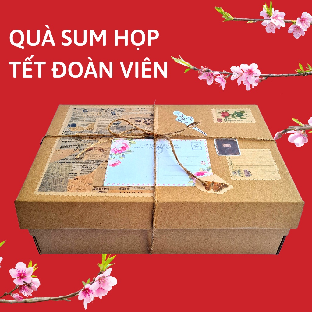 Bộ quà tặng Combo Đủ Đầy gồm 1Kg Hạt Mắc Ca Đăk Lăk, và 0.5kg Hạt Điều Rang Muối Xếp Hoa từ Nông sản GIỌT NẮNG | BigBuy360 - bigbuy360.vn