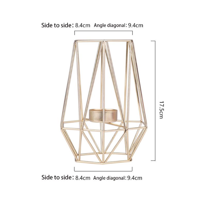 Đèn Treo Trần Nhà Kiểu Hình Học Bằng Sắt Phong Cách Bắc Âu Hiện Đại