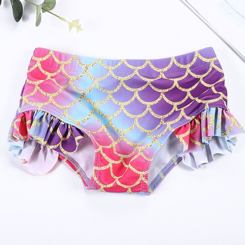 Bộ Đồ Bơi 3 Món Gồm Áo + Quần + Nón Thời Trang Dành Cho Bé Gái 1-9 Tuổi