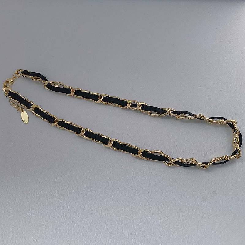 Vòng Cổ Dây Bện 19951 Phong Cách Hip Hop Thời Trang