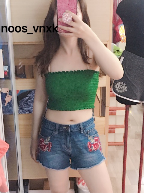 áo ống thun gân vnxk _hình shop tự chụp