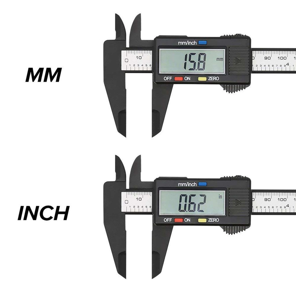 EKEZ Thước Kẹp Điện Tử Đo Đường Kính Sợi Nhựa Carbon Syntek 150mm