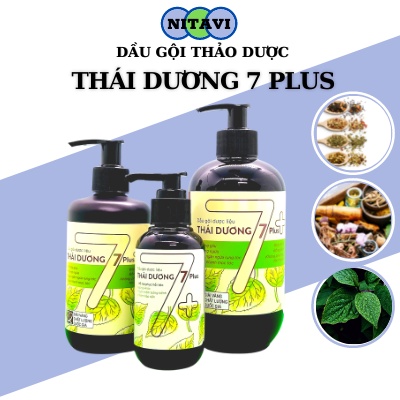 Dầu gội THÁI DƯƠNG 7 Plus thảo dược dược liệu thiên nhiên dưỡng tóc phục hồi tóc ngăn rụng tóc