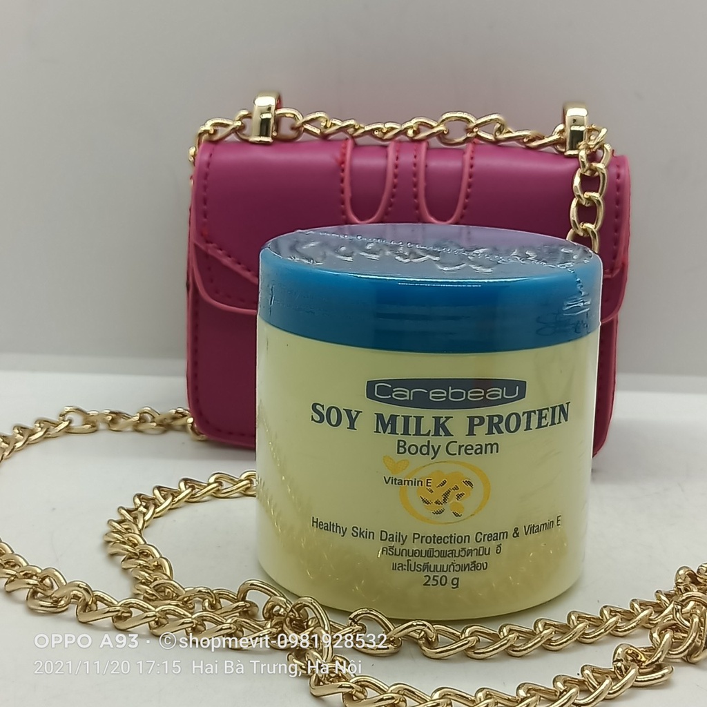 Kem chăm sóc da Carebeau soy milk protein body cream 250g