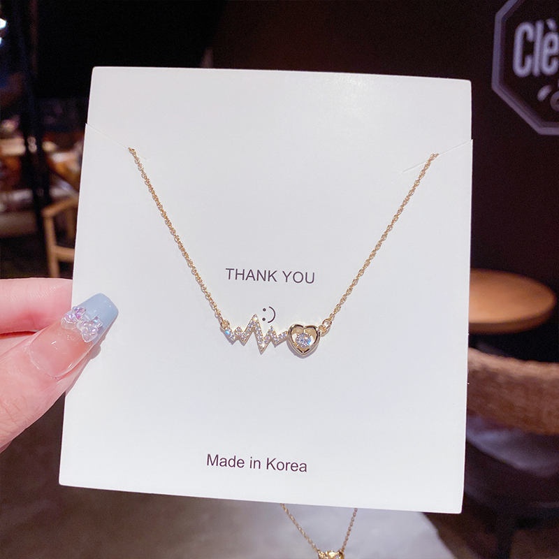 Vòng cổ titan không gỉ mặt hình trái tim phong cách thời trang thanh lịch mẫu mới