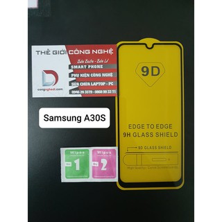 Kính cường lực samsung a30s full màn hình