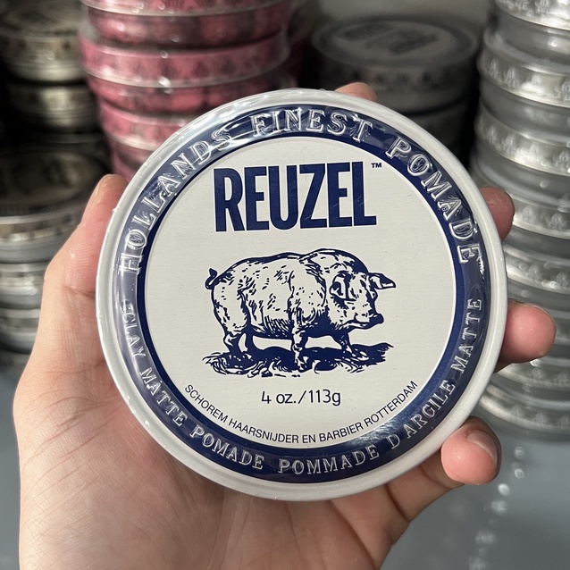 Sáp Vuốt Tóc Reuzel Clay Matte Pomade