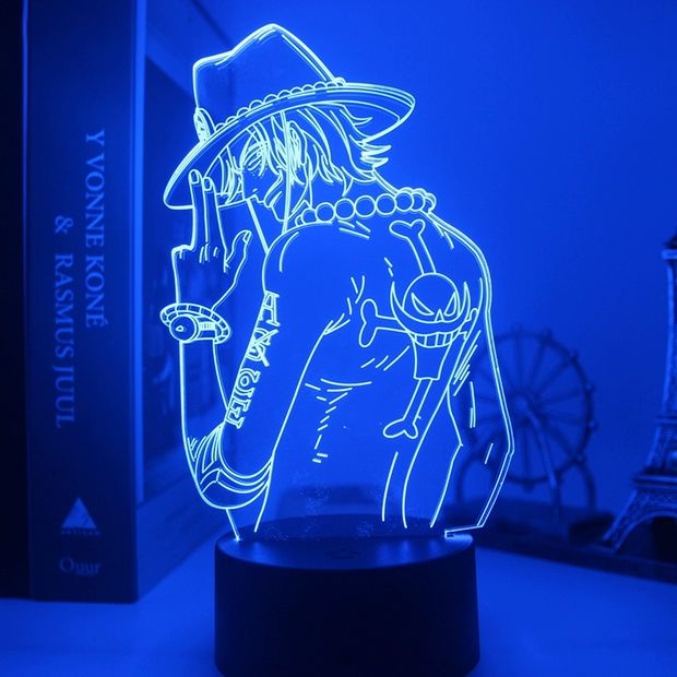 Đèn Ngủ LED Để Bàn Hình Nhân Vật Luffy Zoro Trong Phim Hoạt Hình One Piece Kèm Điều Khiển Từ Xa