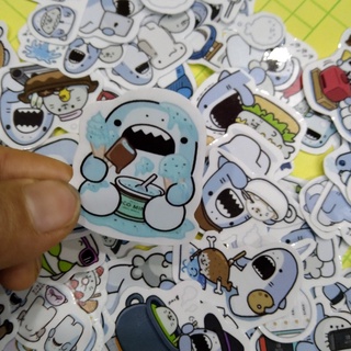 Sticker/ Hình dán cá Mập Nhật Bản