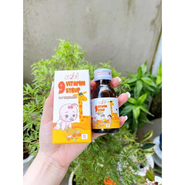 Siro 9 Vitamin Tăng Cân TP Thái Lan ( Có check mã vạch sp chính hãng ) dành cho bé từ 6 tháng tuổi