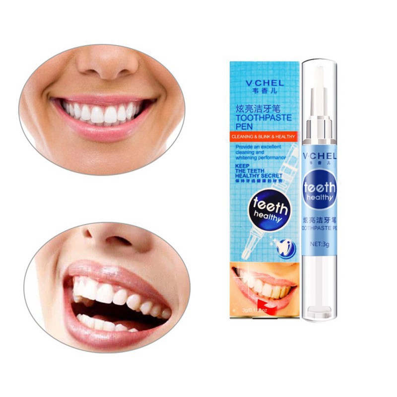 Bút làm trắng răng chứa serum loại bỏ vi khuẩn làm sạch mảng bám chăm sóc răng miệng