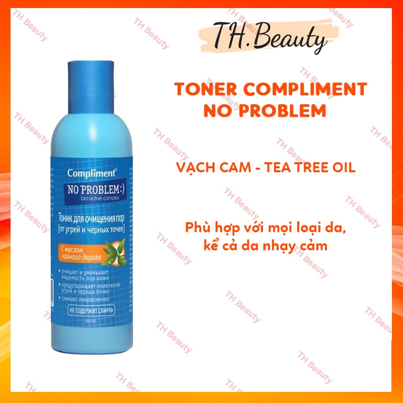 Toner Compliment No Problem làm sạch sâu, kiềm dầu