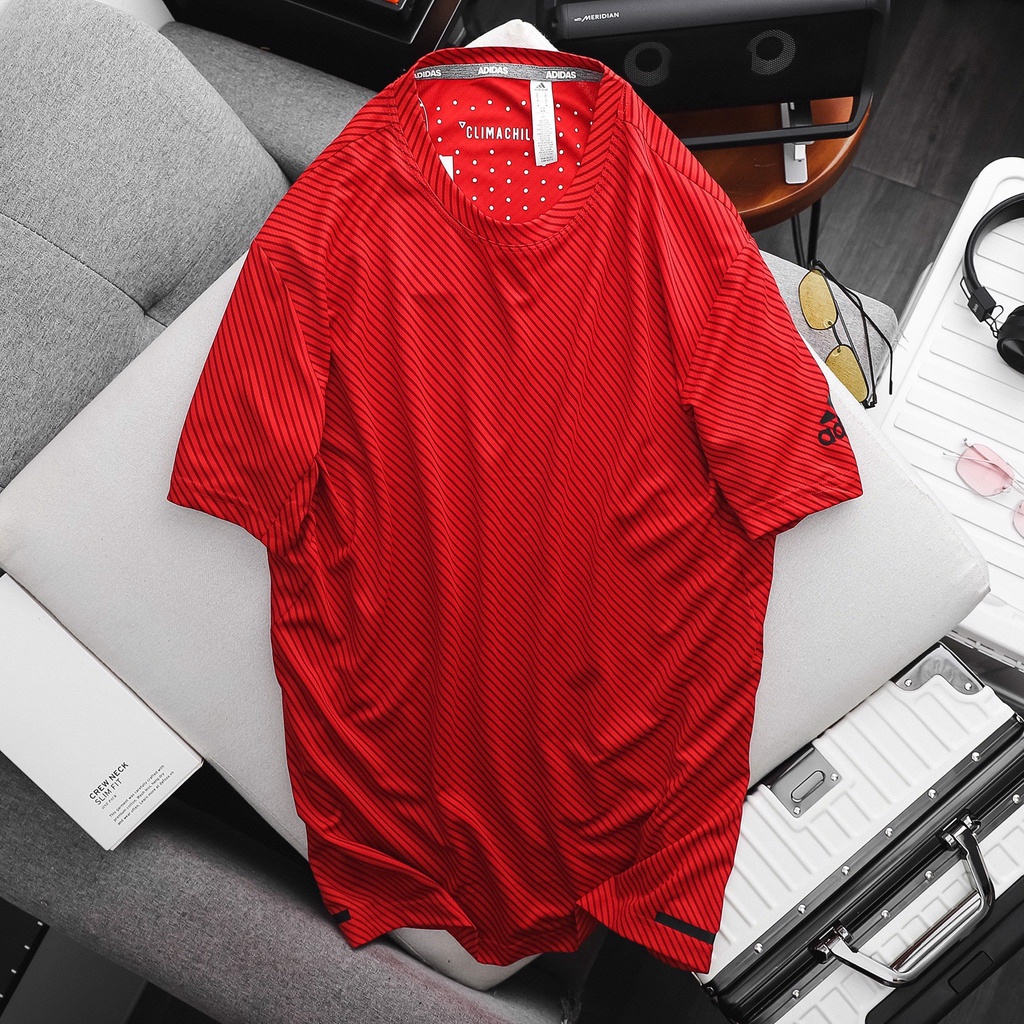 Áo Thun Lạnh Thể Thao Nam Adidas 3 Lá CLIMACHILL Sọc Cực Mát Siêu Khô 6 Màu