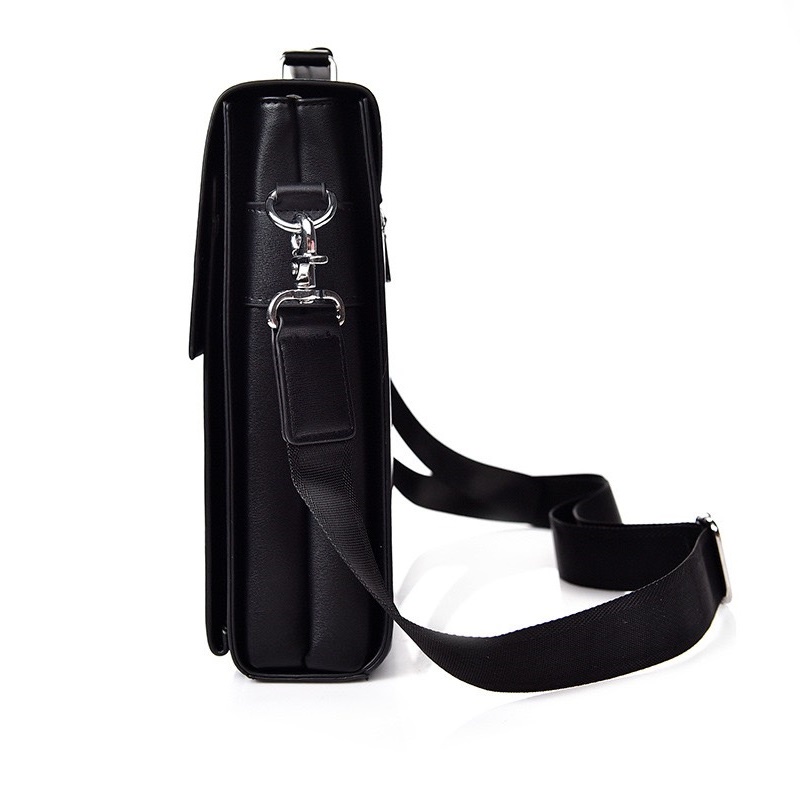 Túi xách cặp công sở da bò T54 khóa số 38x30x8cm bảo hành da 12 tháng (Nâu-Đen) | BigBuy360 - bigbuy360.vn