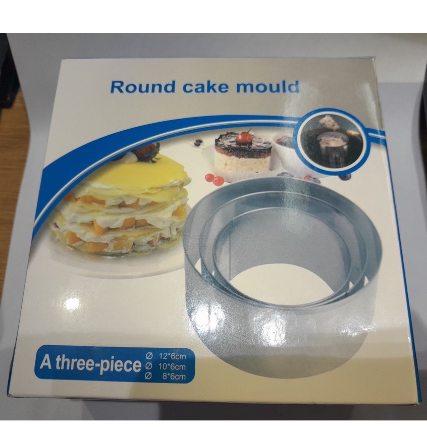 Bộ 3 chiếc Khuôn Ring tròn làm bánh Mousse, Tiramisu