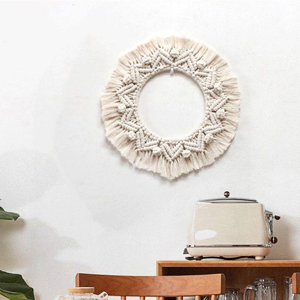 Thảm Dệt Thủ Công Hình Tròn Tráng Gương Phong Cách Boho Trang Trí Phòng Khách / Phòng Bé