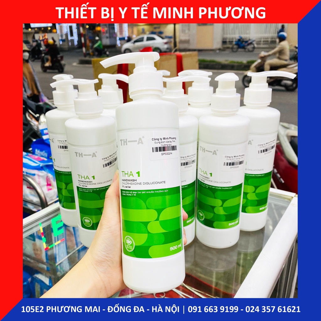 [CHÍNH HÃNG] Dung dịch rửa tay THA thường quy nhanh chai 500ML