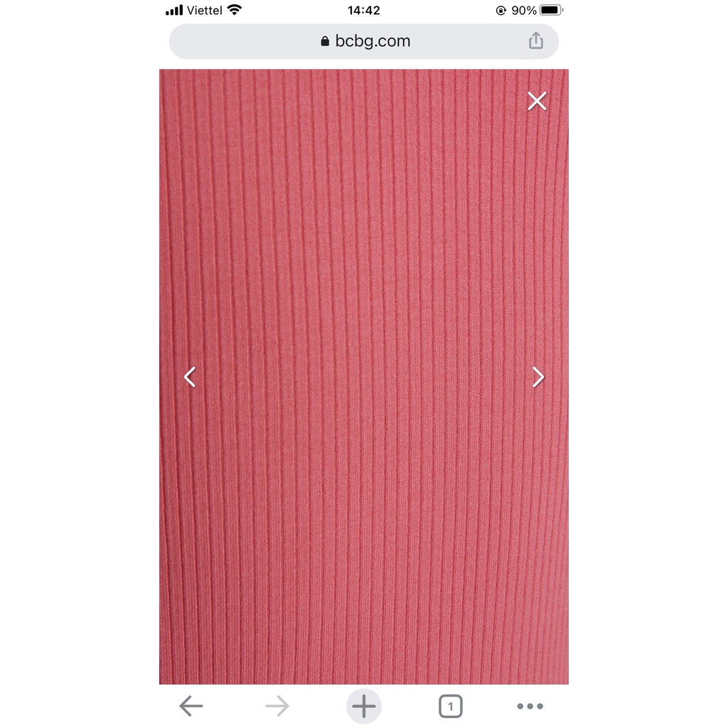 Áo dây BCBG thun gân dây lệch 2M