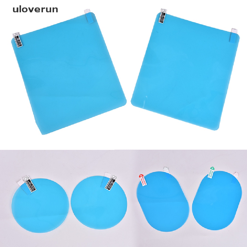 Bộ 2 Miếng Phim Dán Gương Chiếu Hậu Xe Hơi Chống Nước Mưa Và Sương Mù