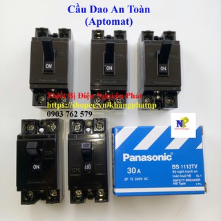 [PANASONIC] Cầu Dao An Toàn (Aptomat) CB Cóc Đen