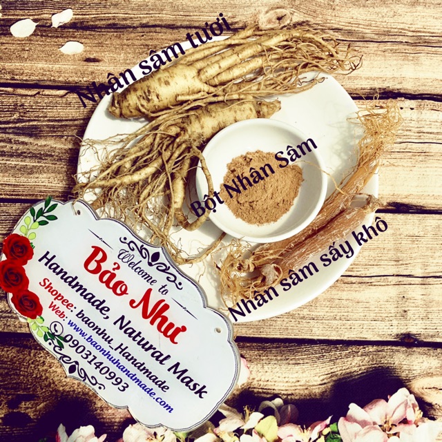 Bột Nhân Sâm - Da Căng Khoẻ, Trắng Hồng_Mp Handmade
