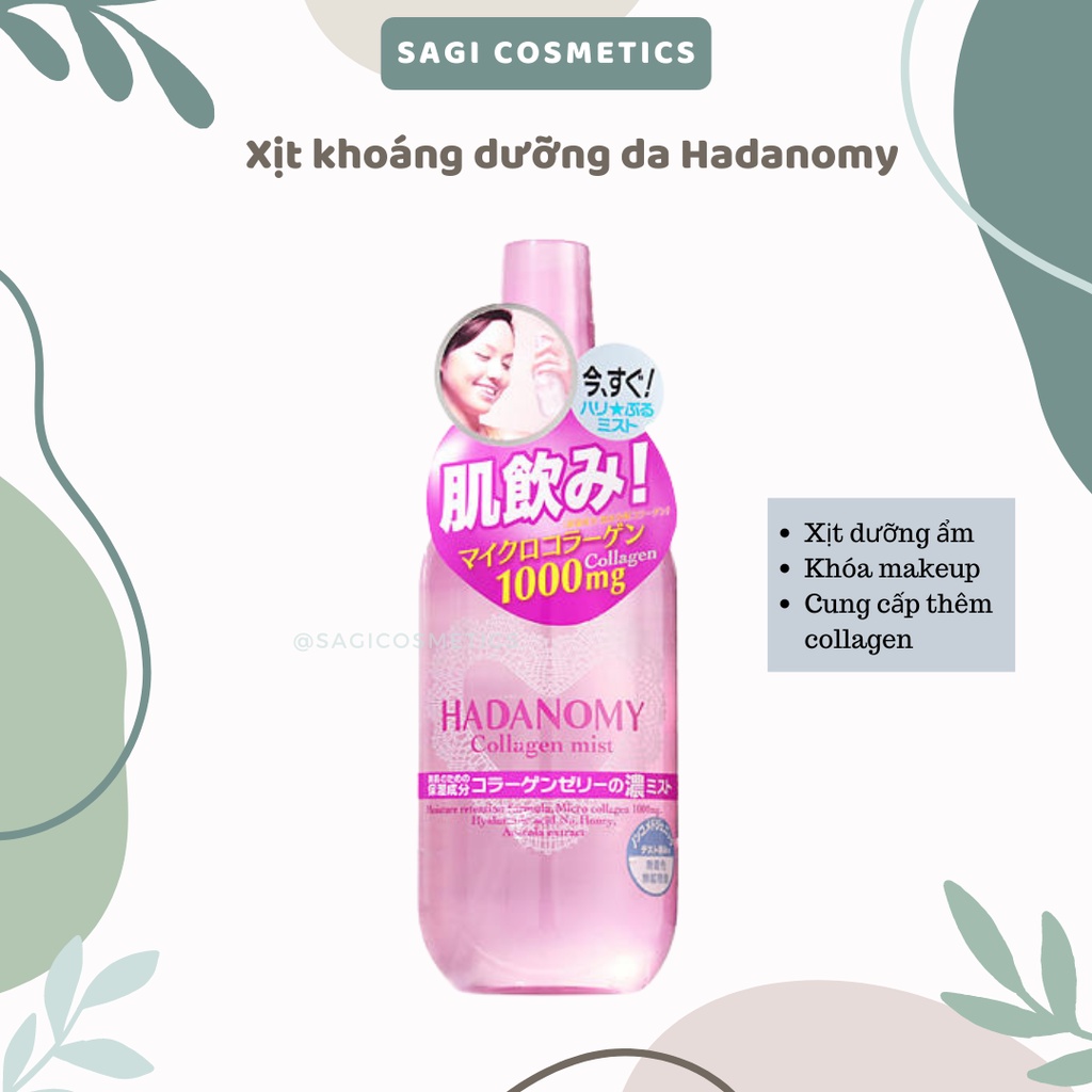 Xịt Khoáng Dưỡng Da Hadanomy Collagen Mist 1000mg Của Nhật