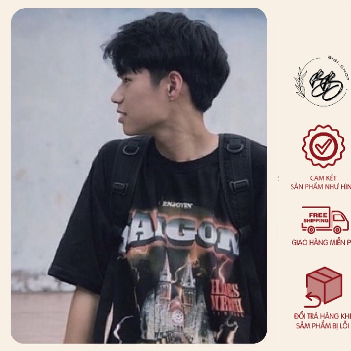 Áo thun HADES Saigon SPIRIT BLACK nam nữ áo thun tay lỡ hades sài gòn phong cách Ulzzang