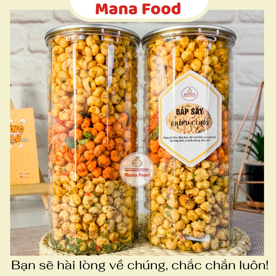 400G Bắp Sấy Tam Vị Mana Food | Bắp mix, ngô sấy cay giòn thích mê