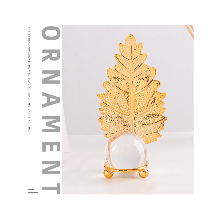 Quả Cầu Pha Lê Kim Loại Màu Vàng Đồng Sang Trọng Đơn Giản Trang Trí Phòng Học