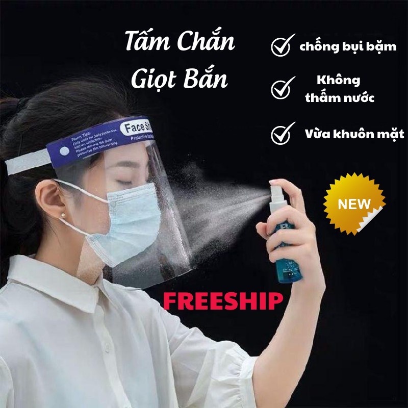Kính chống giọt bắn Faceshied  kính bảo hộ bảo vệ mắt đa năng chống bụi bẩn giọt bắn đảm bảo an toàn - HoàngVũ
