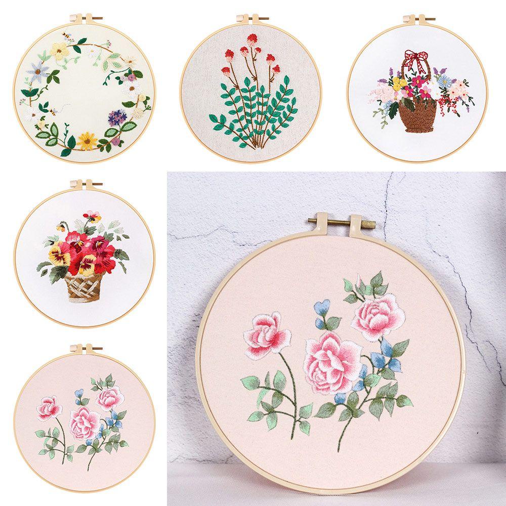 ROSE Giỏ Đựng Kim Thêu Hoa Phong Cách Châu Âu