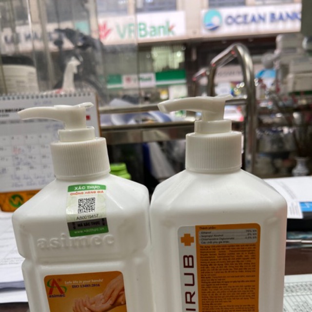 Dung dịch rửa tay khô Asirub chai 500ml( Hàng chính hãng)